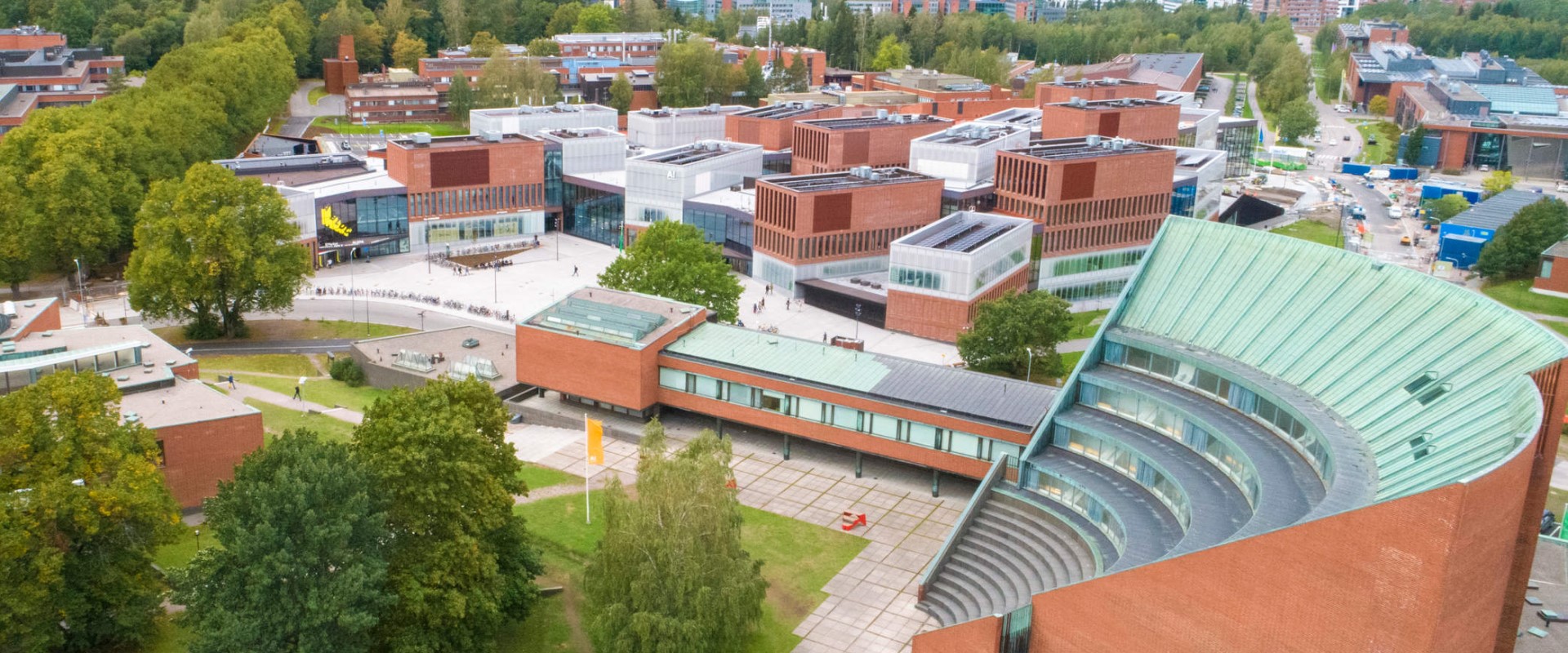 Photo of Aalto University campus in Otaniemi